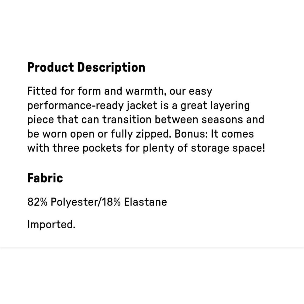 Fabletics Trinity Performance Jacket, Zip Front, … - image 5